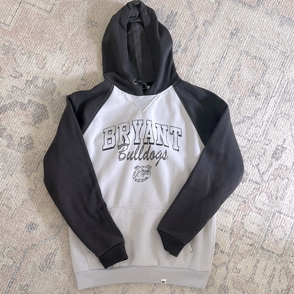 Bryant University Black and Gray Hoodie size medium